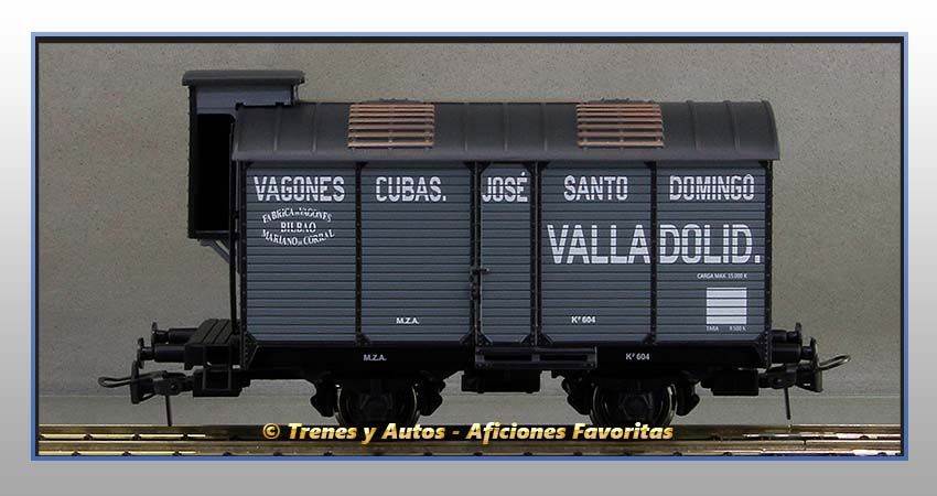 Vagón foudre transporte vino con garita "José Santo Domingo" - M.Z.A.