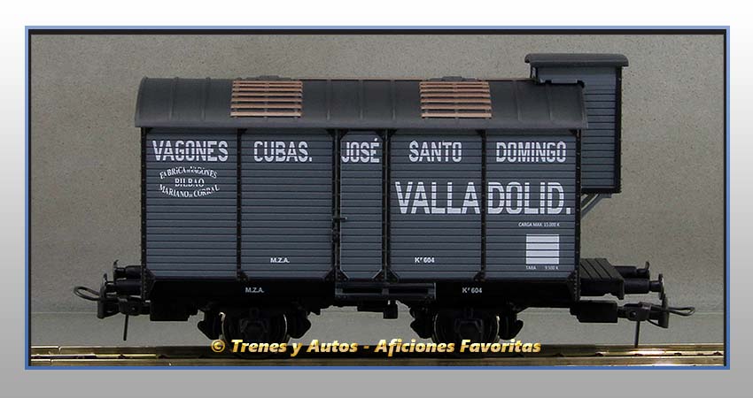 Vagón foudre transporte vino con garita "José Santo Domingo" - M.Z.A.