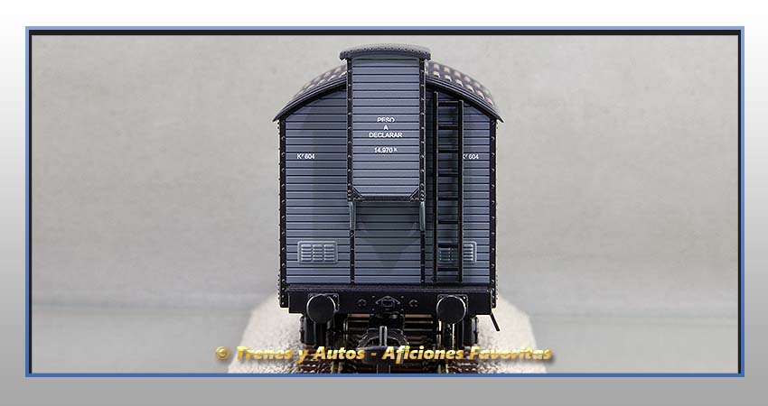 Vagón foudre transporte vino con garita "José Santo Domingo" - M.Z.A.