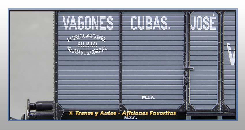 Vagón foudre transporte vino con garita "José Santo Domingo" - M.Z.A.