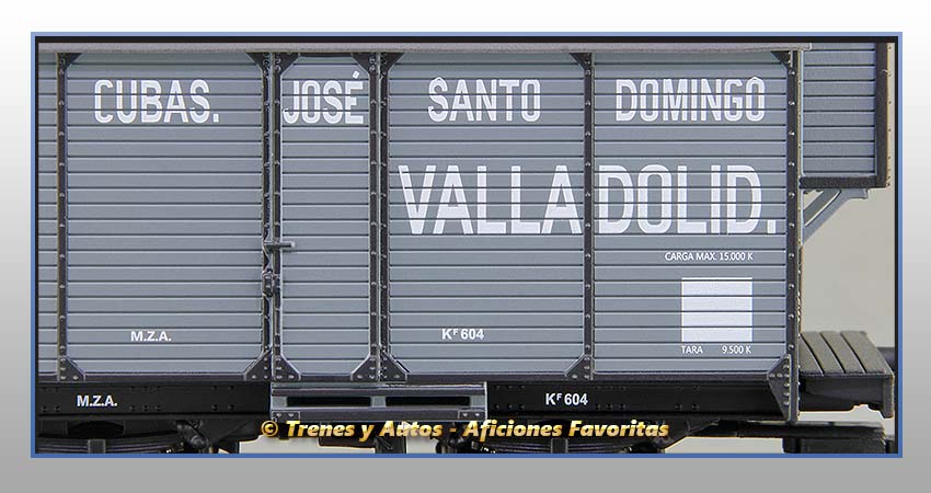 Vagón foudre transporte vino con garita "José Santo Domingo" - M.Z.A.