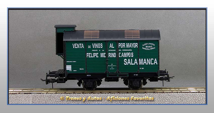 Vagón foudre transporte vino con garita "Felipe Merino Campos" - M.Z.A.