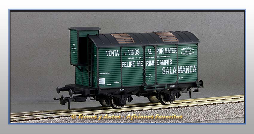 Vagón foudre transporte vino con garita "Felipe Merino Campos" - M.Z.A.