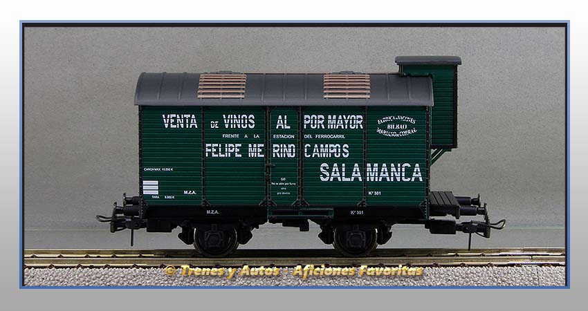 Vagón foudre transporte vino con garita "Felipe Merino Campos" - M.Z.A.