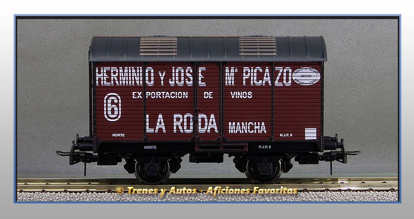 Vagón foudre transporte vino "Herminio y José Mª Picazo" - Norte