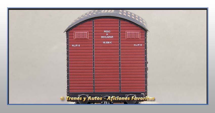 Vagón foudre transporte vino "Herminio y José Mª Picazo" - Norte