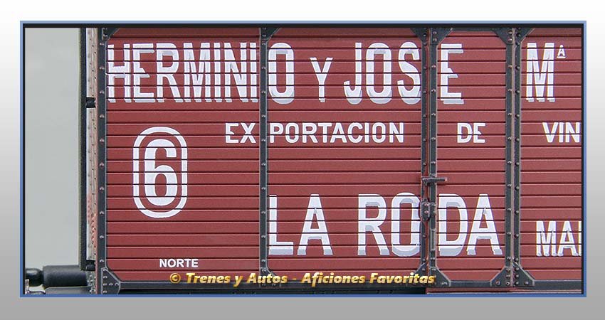 Vagón foudre transporte vino "Herminio y José Mª Picazo" - Norte