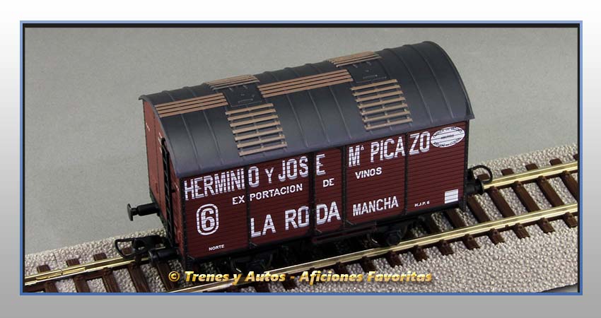 Vagón foudre transporte vino "Herminio y José Mª Picazo" - Norte