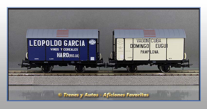 Vagones foudre "Leopoldo García" y "Domingo Eugui" - Norte/M.Z.A.