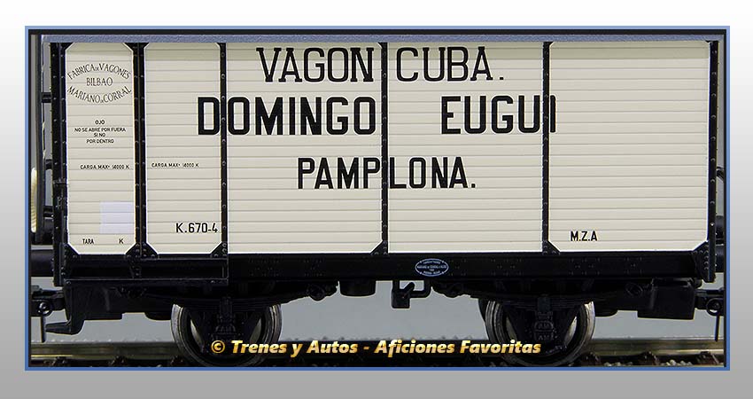 Vagones foudre "Leopoldo García" y "Domingo Eugui" - Norte/M.Z.A.