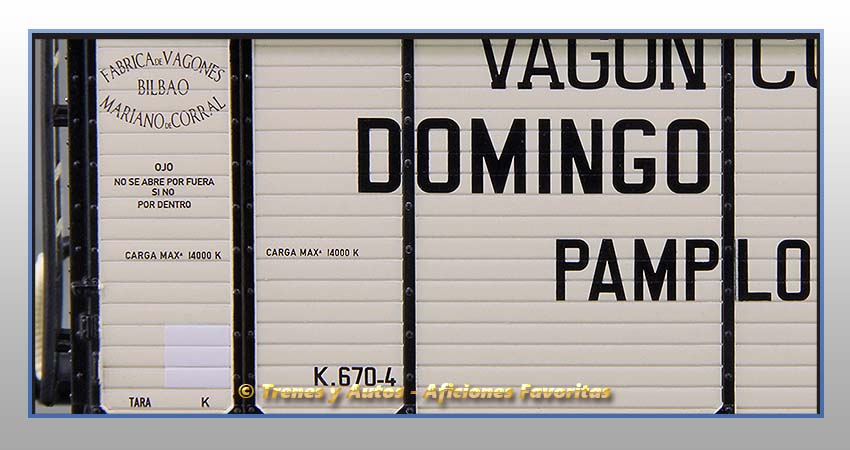 Vagones foudre "Leopoldo García" y "Domingo Eugui" - Norte/M.Z.A.