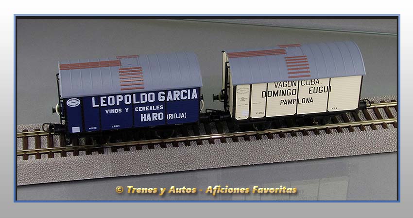 Vagones foudre "Leopoldo García" y "Domingo Eugui" - Norte/M.Z.A.