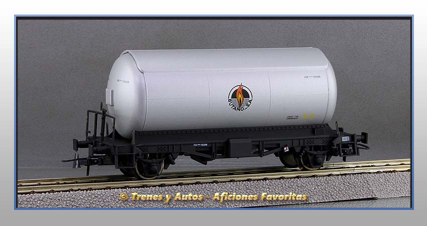 Vagón cisterna gases licuados Tipo PR "Butano S.A." - Renfe