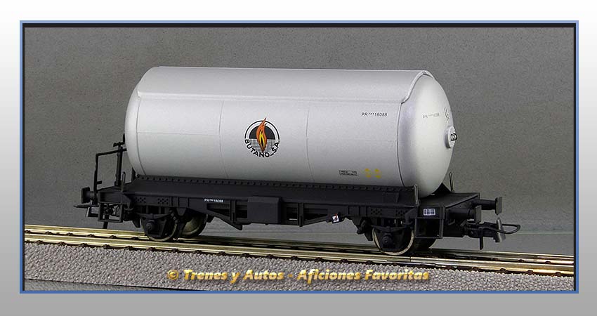 Vagón cisterna gases licuados Tipo PR "Butano S.A." - Renfe