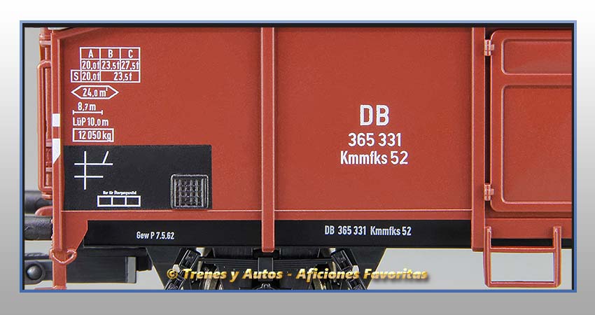 Vagones techo deslizante Tipos Kmmfks 52 y Kmmks 51 - DB