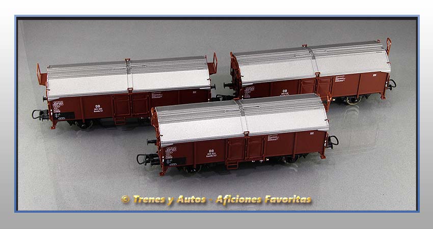 Vagones techo deslizante Tipos Kmmfks 52 y Kmmks 51 - DB