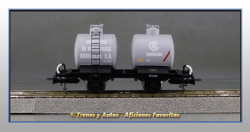 Vagón foudre bicuba "Cia Industrias Agrícolas" - Renfe