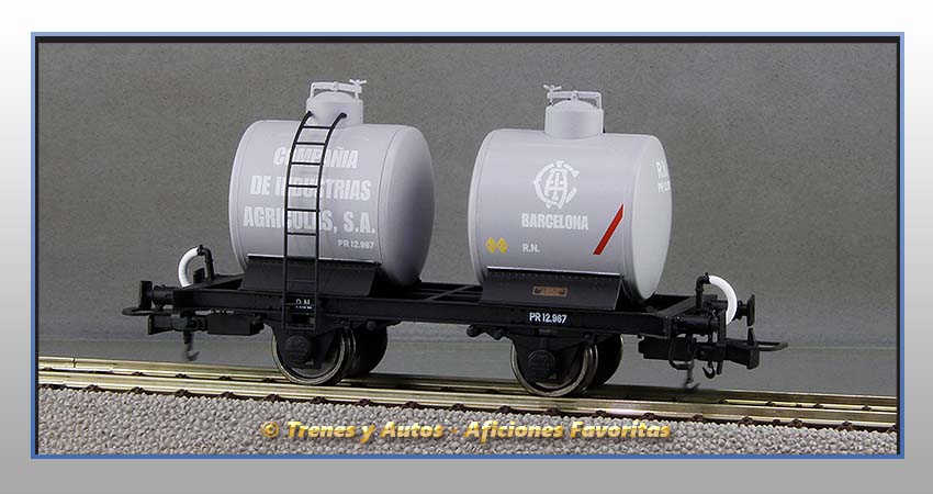 Vagón foudre bicuba "Cia Industrias Agrícolas" - Renfe
