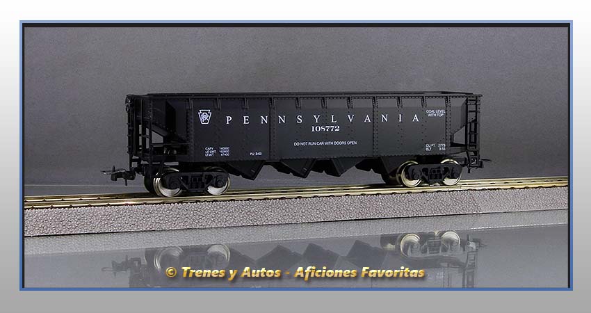 Vagón carga a granel Hopper 40 "Pennsylvania" - PRR