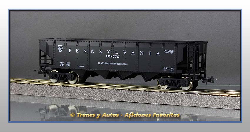 Vagón carga a granel Hopper 40 "Pennsylvania" - PRR