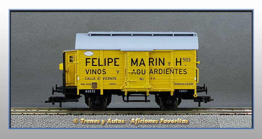 Vagón foudre con garita "Felipe Marín y Hnos" - Norte