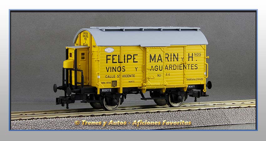 Vagón foudre con garita "Felipe Marín y Hnos" - Norte