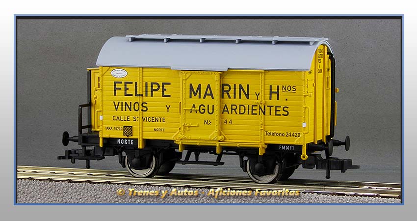 Vagón foudre con garita "Felipe Marín y Hnos" - Norte