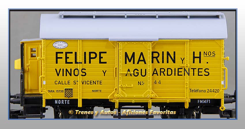 Vagón foudre con garita "Felipe Marín y Hnos" - Norte