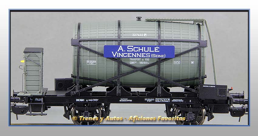 Vagón foudre con garita "A. Schulé Vincennes" - SNCF