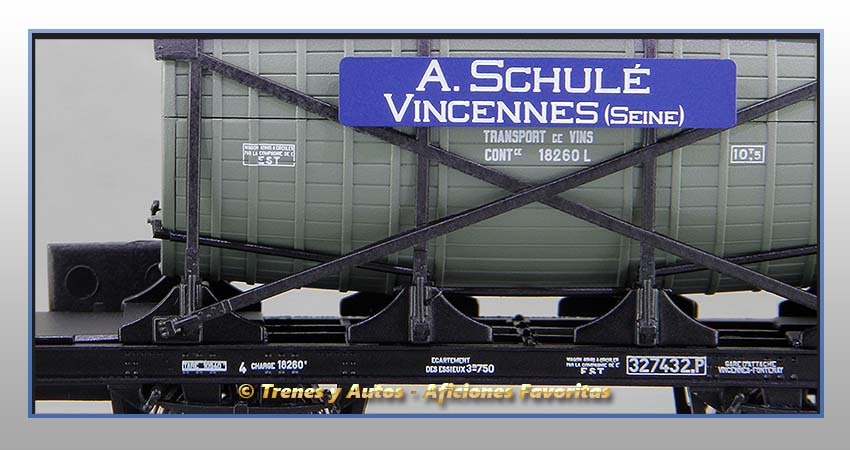 Vagón foudre con garita "A. Schulé Vincennes" - SNCF