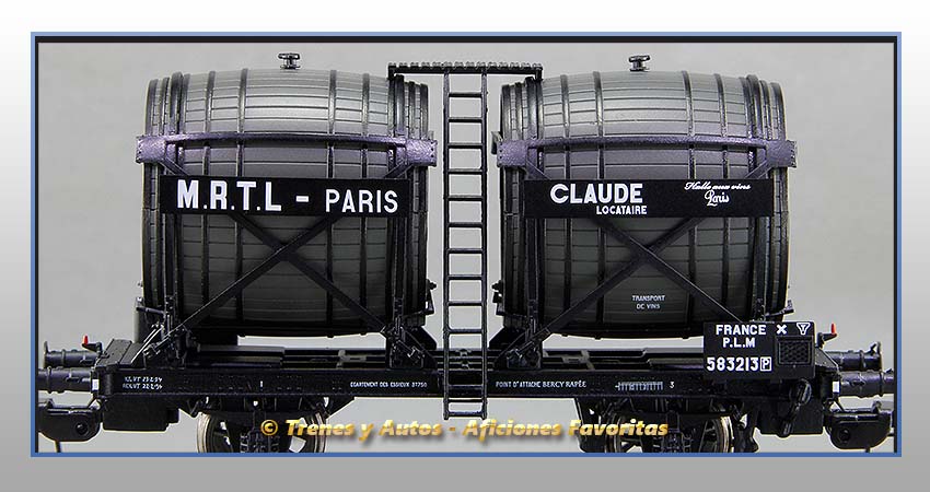 Vagón foudre bicuba "M.R.T.L - PARÍS" - SNCF