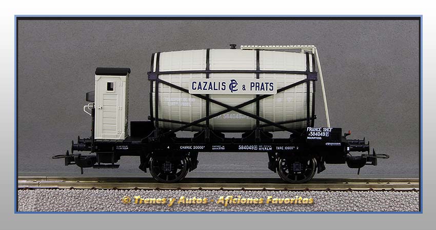 Vagón foudre con garita "Cazali & Prats" - SNCF