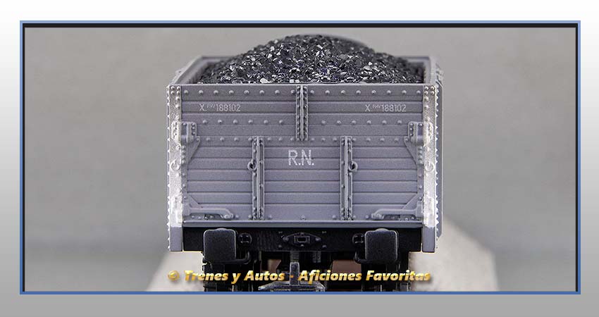 Vagones borde alto con/sin garita Serie X "Minero Astur S.A." - Renfe