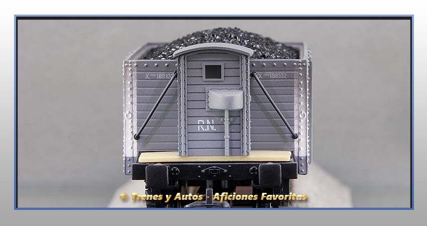 Vagones borde alto con/sin garita Serie X "Minero Astur S.A." - Renfe