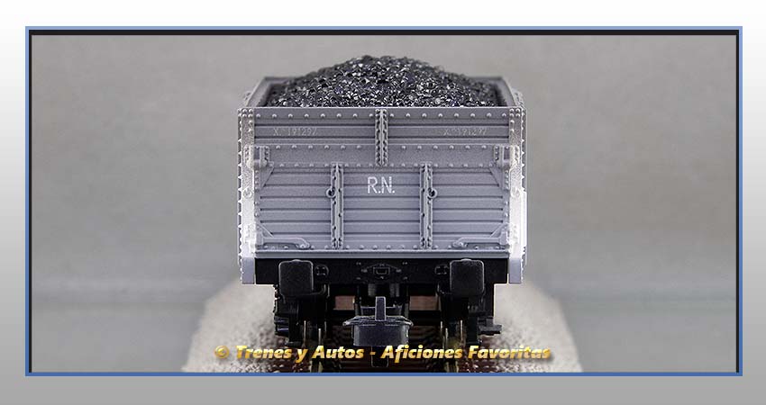 Vagones borde alto con/sin garita Serie X "Minero Astur S.A." - Renfe