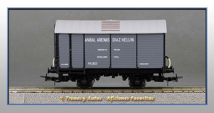 Vagón cerrado foudre "Aníbal Arenas Díaz Hellín" - Renfe