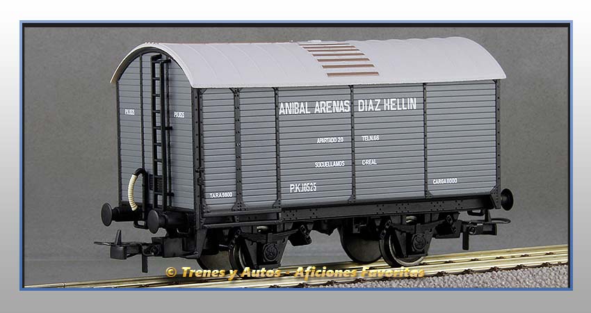 Vagón cerrado foudre "Aníbal Arenas Díaz Hellín" - Renfe