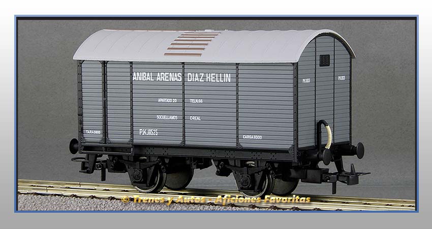 Vagón cerrado foudre "Aníbal Arenas Díaz Hellín" - Renfe