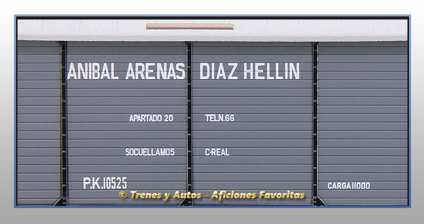 Vagón cerrado foudre "Aníbal Arenas Díaz Hellín" - Renfe