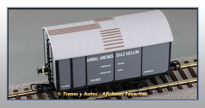 Vagón cerrado foudre "Aníbal Arenas Díaz Hellín" - Renfe