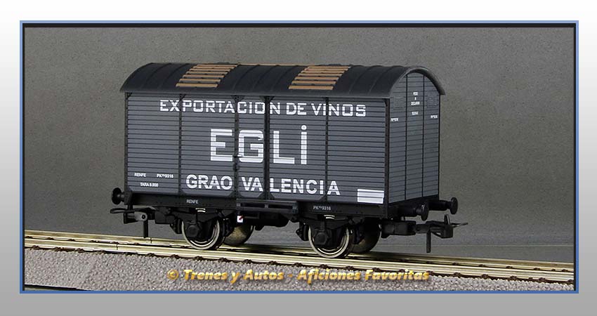 Vagón transporte vino foudre "Egli" - Renfe