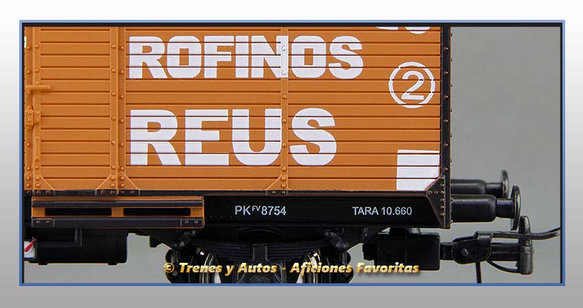 Vagón transporte vino foudre "Vermut Rofinos" - Renfe