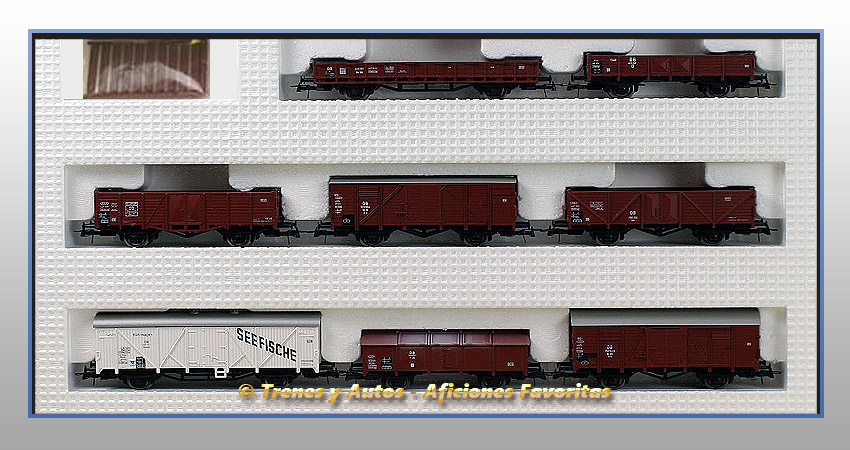 Set 8 vagones mercancias surtidos - DB