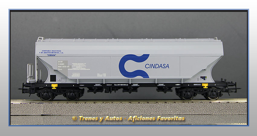 Vagón tolva cereales Tipo Uacs "Cindasa" - Renfe