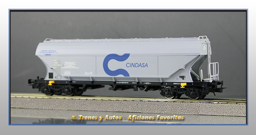 Vagón tolva cereales Tipo Uacs "Cindasa" - Renfe