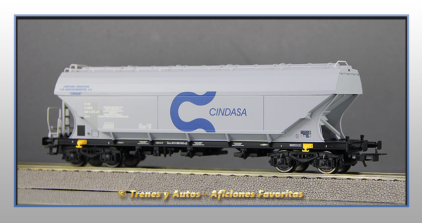 Vagón tolva cereales Tipo Uacs "Cindasa" - Renfe