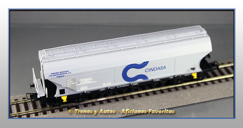 Vagón tolva cereales Tipo Uacs "Cindasa" - Renfe