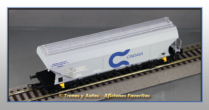 Vagón tolva cereales Tipo Uacs "Cindasa" - Renfe