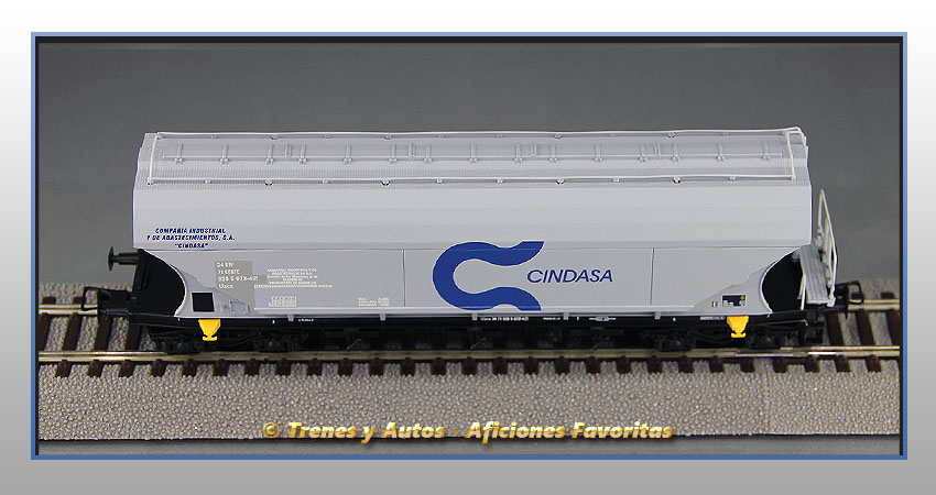 Vagón tolva cereales Tipo Uacs "Cindasa" - Renfe