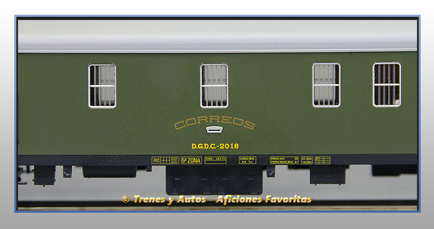 Furgón correos Serie 5000 - Renfe